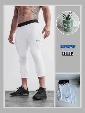 Nobull - Men's 3/4 Compression Tight - White (M)